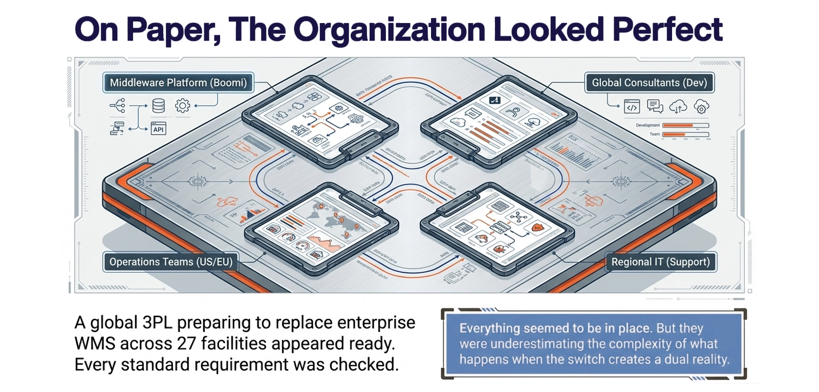 Replacing WMS Across 27 Distribution Centers? The Real Risk Isn’t the WMS – It’s the Integration Architecture